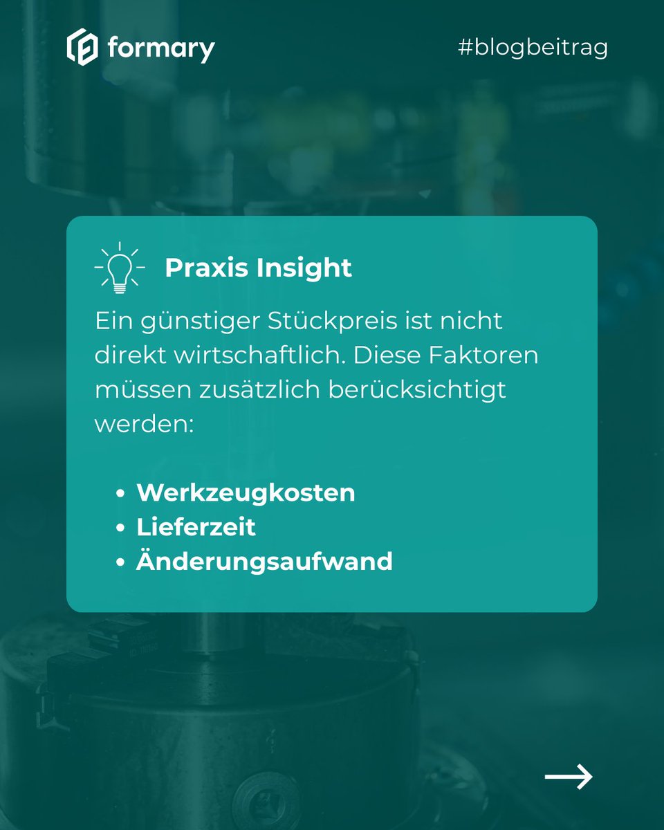formary_de's tweet photo. Kunststoff-Fertigungsverfahren im Vergleich: 𝗧𝗶𝗺𝗲 𝘁𝗼 𝗠𝗮𝗿𝗸𝗲𝘁 &amp; 𝗞𝗼𝘀𝘁𝗲𝗻 𝗶𝗺 𝗖𝗵𝗲𝗰𝗸 ⏱️💰

Ein günstiger Stückpreis allein macht ein Projekt noch nicht wirtschaftlich. 
Mehr Insights im Blog: https://t.co/zZfiAeZy6u https://t.co/TCZ84mhhtV