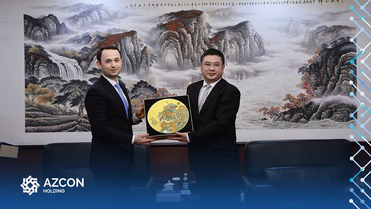 ✅ AZCON Holding-in icraçı direktoru Şahin Babayevin rəhbərlik etdiyi nümayəndə heyəti Çinə səfər çərçivəsində Çin Yol və Körpü Korporasiyasının (#CRBC) İdarə Heyətinin sədri cənab Du Feyin rəhbərlik etdiyi nümayəndə heyəti ilə görüş keçirib.

#AZCON