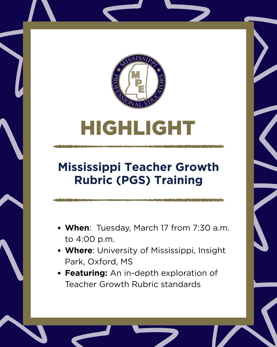 Mississippi Professional Educators tweet media