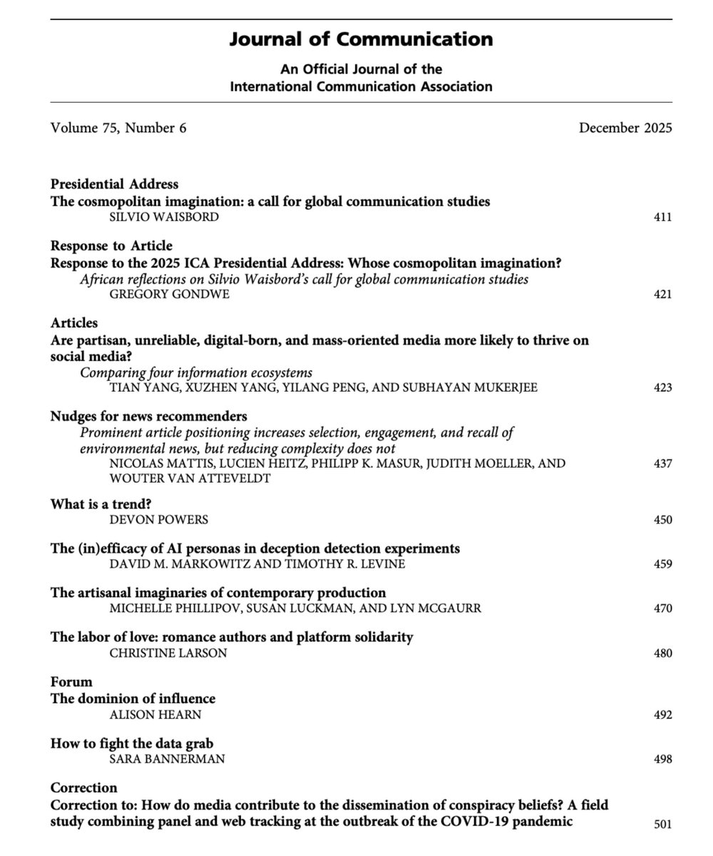 Journal of Communication tweet media