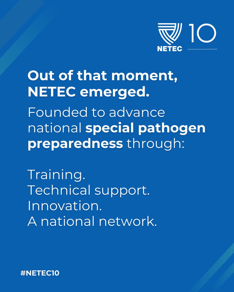 The_NSPS's tweet photo. We’re gathering in Washington, DC, this week for the #NETEC10 Summit — reflecting on a decade of special pathogen preparedness and shaping what’s next for the #NSPS.
#NETEC10 #10YearsReady #NETEC #NSPS https://t.co/RtKOhyMjhW