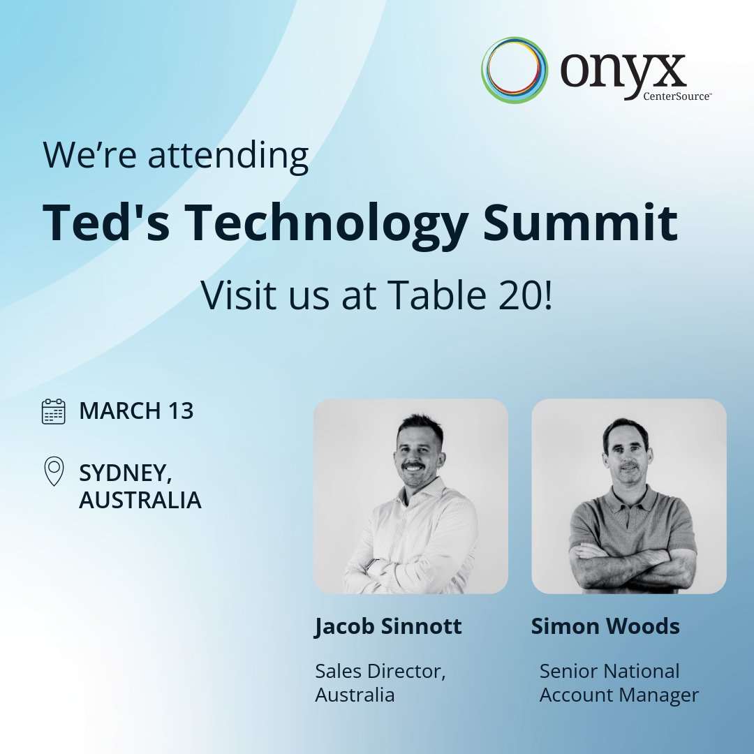 Onyx CenterSource tweet media