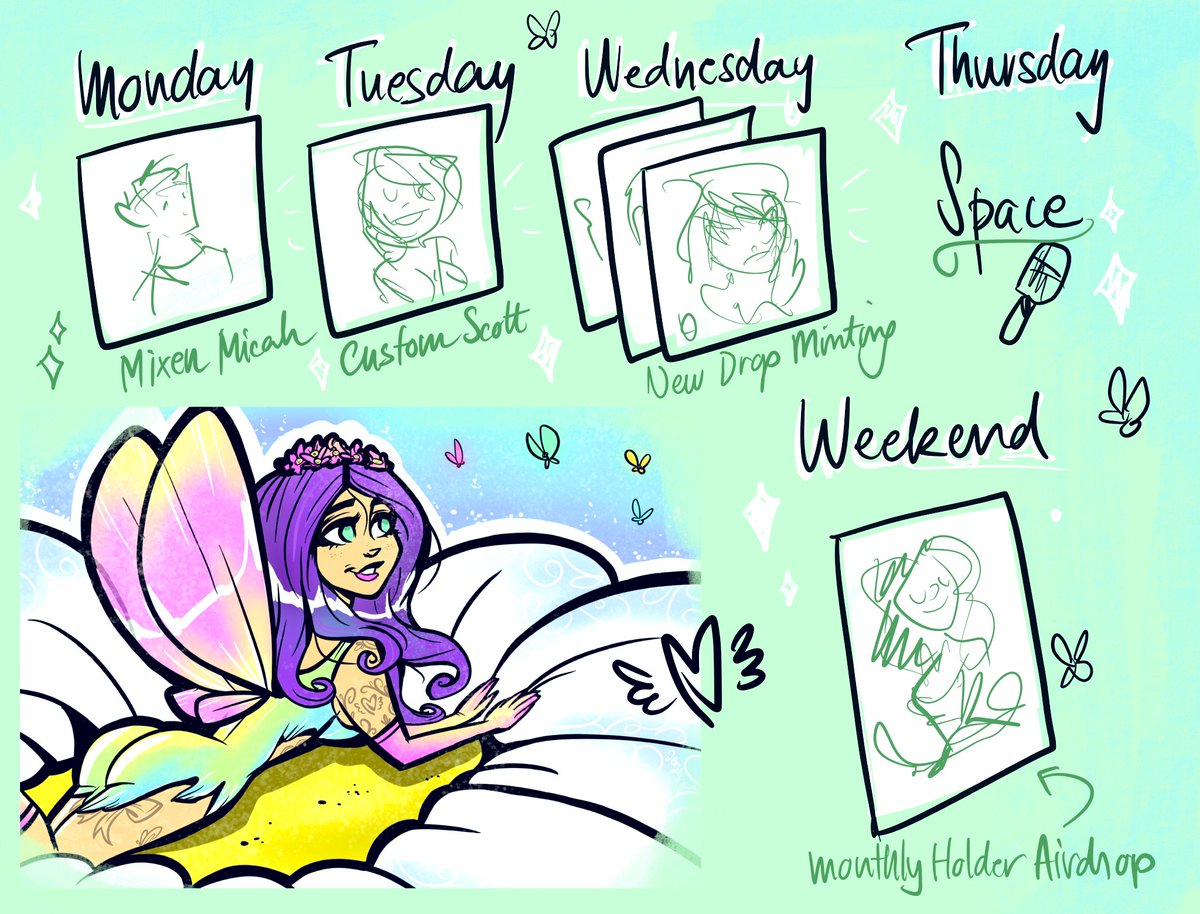 A beautiful spring week begins in the VixenVerse, filled with love, sparkles, and lots of FRESH ART!!!

It’s Mixen Monday whoohoo!!! Vixen Legend <a href="/carlosmcgnarlos/">Carlos McGnarlos</a> gets immortalised on the blockchain, and I couldn’t be more stoked!! Stay tuned for the Mixen reveal later today ✨