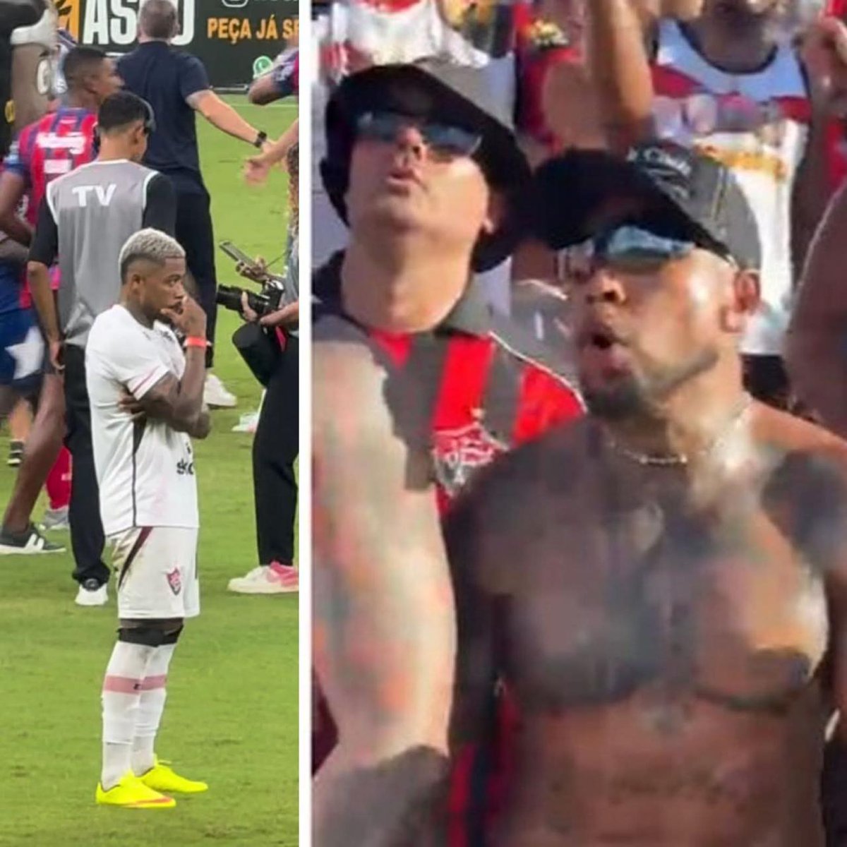 Tem que respeitar esse mito. Único jogador a perder um BA x vi como torcedor e outro como jogador! 🤣🐔