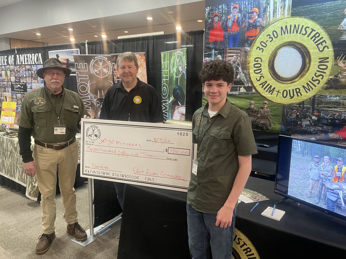 Ministry takes partnerships, and for quite a few years, we've received support from Southern Hunting Alliance (Flint River Chapter). Our booth was beside them this weekend at the <a href="/GONMagazine/">Georgia Outdoor News</a> South GA Spring Sportsman Expo in Tifton. These guys are great!