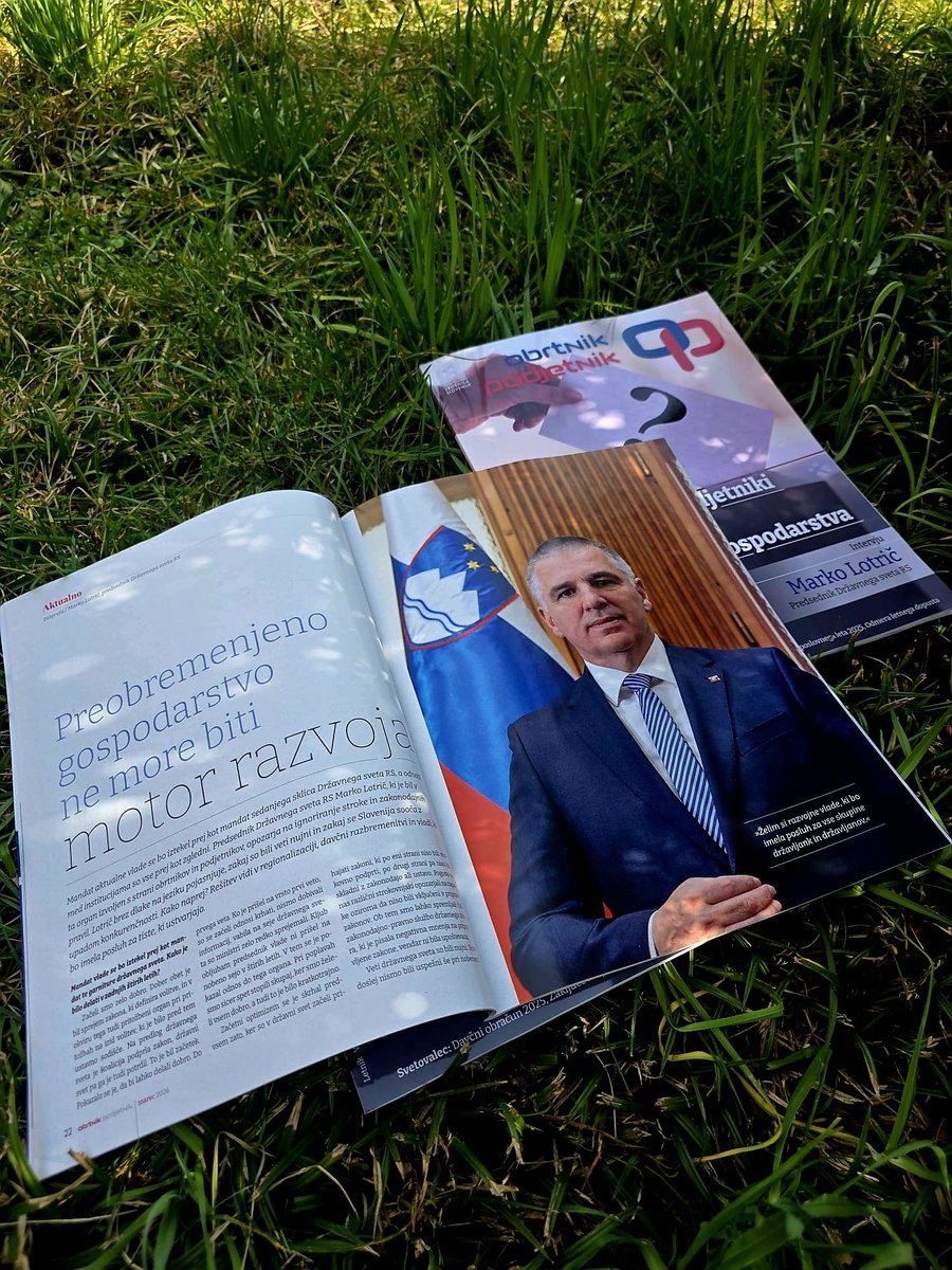 LotricMarko's tweet photo. 📖 Moj intervju v reviji #Obrtnik:
"Preobremenjeno gospodarstvo ne more biti motor razvoja."
Čas je za razbremenitev podjetništva. ⚙️📉➡️📈
@DrzavniSvet #OZS https://t.co/WxEnVovvG0