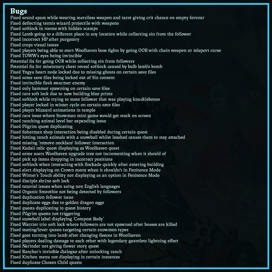 Cult of the Lamb Support 🙏🐑 tweet media