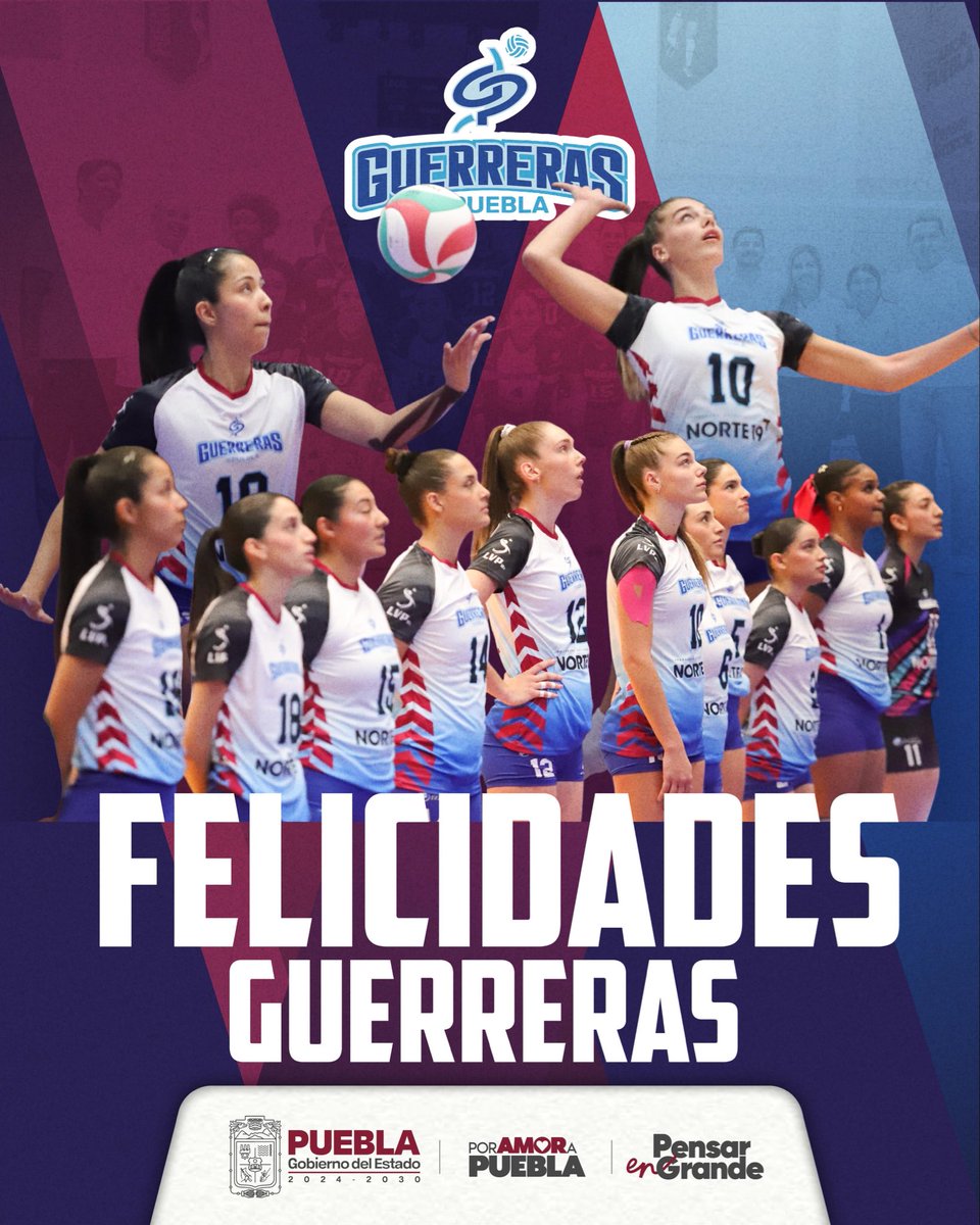 ¡2 al hilo, Guerreras de Puebla! 🙌🏻

Tienen todo nuestro apoyo, campeonas. 🏐🏆

¡Muchas felicidades!🫶🏻