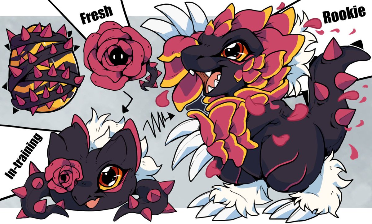 New Rose petal dra-mon adopt on Ko-Fi! (Inspired by Rose Dragon in YGO!)
Will be taking a break from adopts for a bit to focus on personal after! Thank you for the support everyone!

All retweets and likes appreciated!

Check it out on:
ko-fi.com/s/d1d590a329