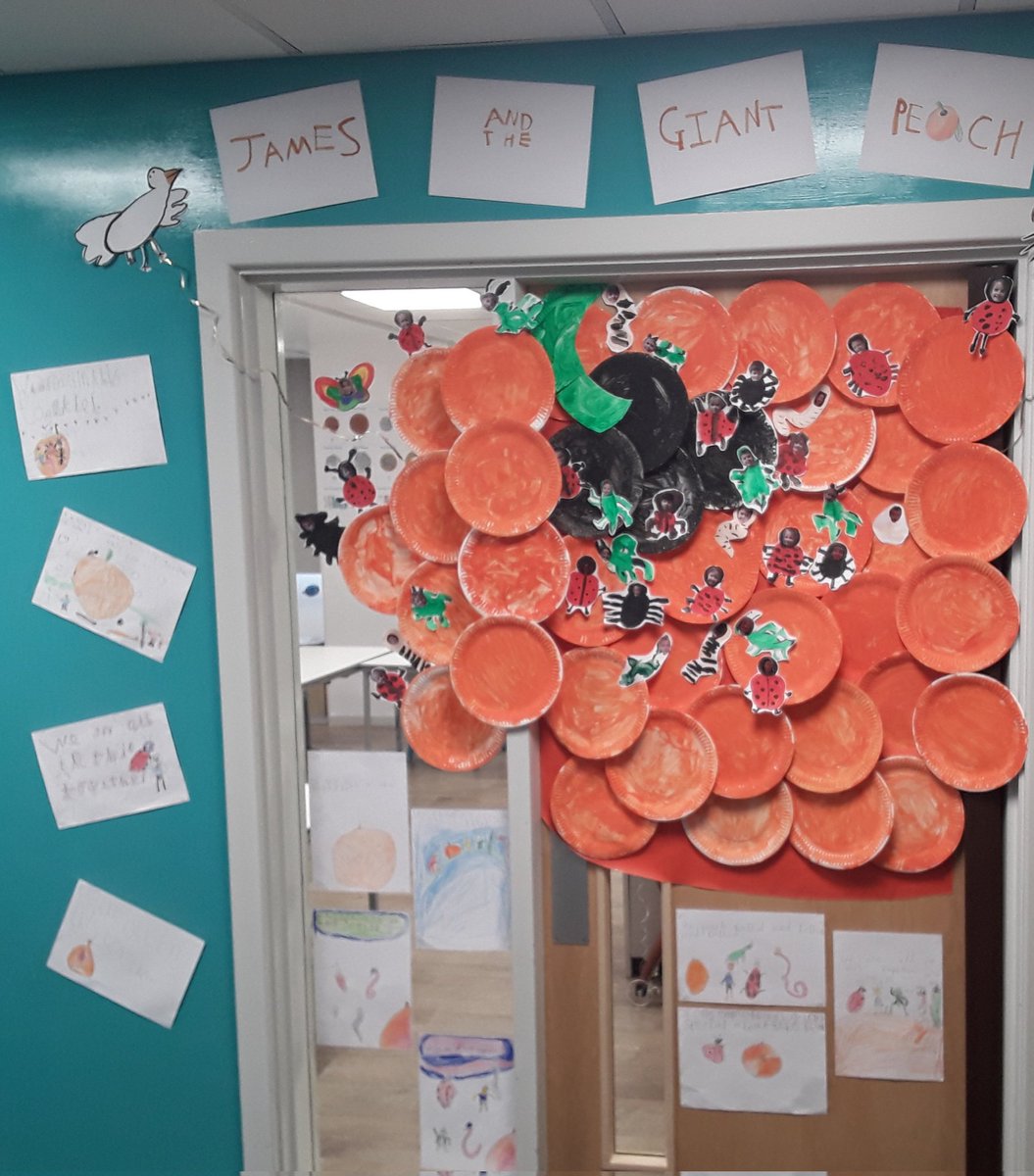 therookeries's tweet image. Class 1 had a wonderful time making their World Book Day door last week based on James and the Giant Peach. The children looked amazing for World Book Day! #ROK #makingmemories