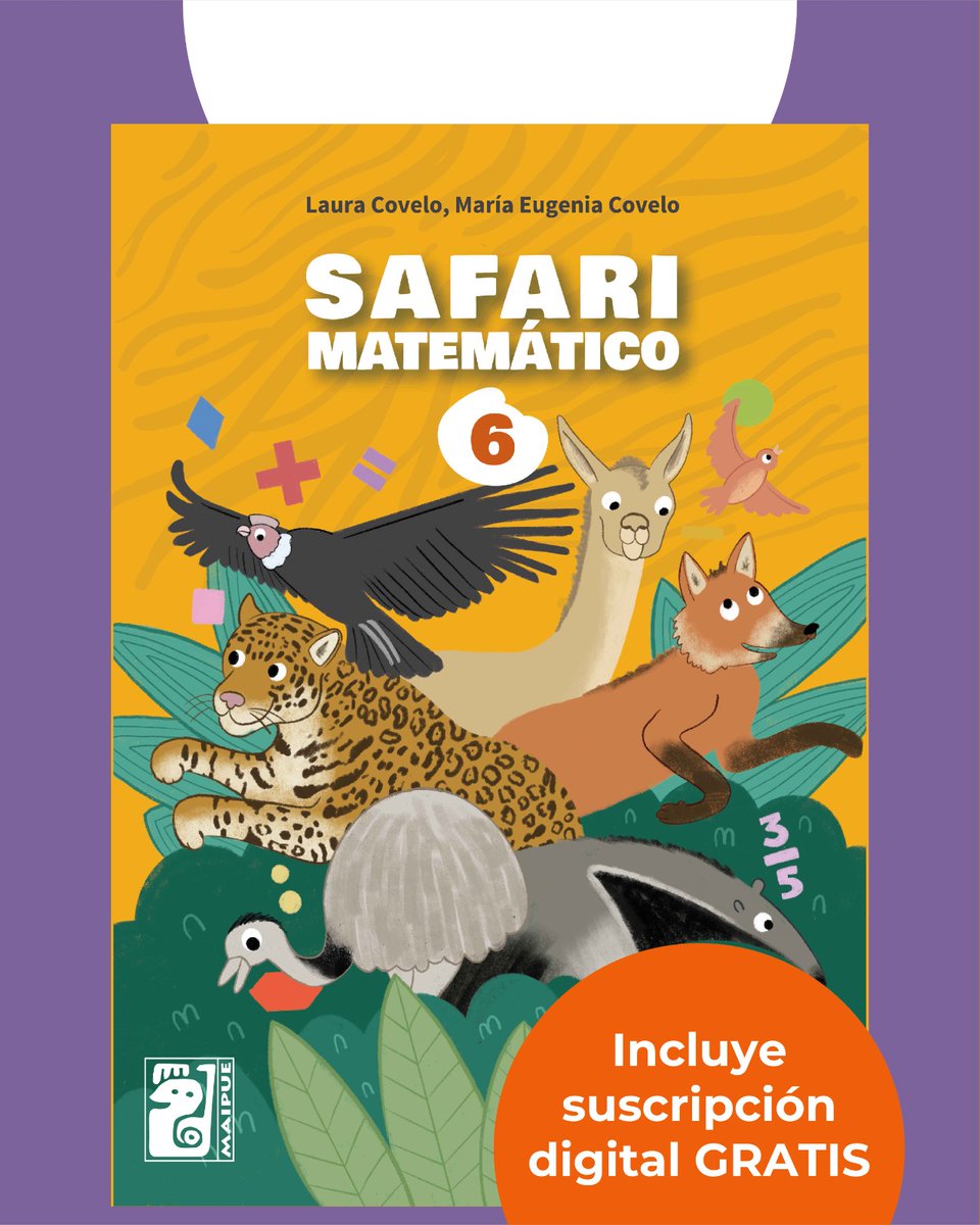EditorialMaipue's tweet photo. ✨ Adelanto 2026
Nuevos títulos para 6.º del nivel primario:
✍️ Voces en el fogón 6
🔢 Safari matemático 6
Incluyen acceso gratis por 12 meses a la versión digital.
📩 Escribinos para conocerlos primero.
https://t.co/hqNnsgfZAE https://t.co/LxV3tyKzjD