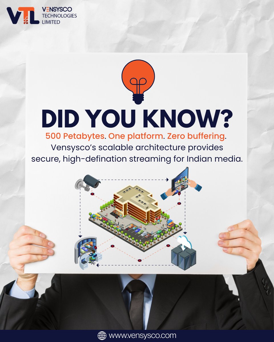 vensysco's tweet photo. 500 Petabytes. One platform. Zero buffering.

Powering seamless HD streaming with real-time scaling, secure delivery, and massive data handling built for the future of India’s digital media.

Stop the lag. Own the audience.

#StreamingTechnology #CloudInfrastructure #Vensysco https://t.co/2VZKBvtZK5
