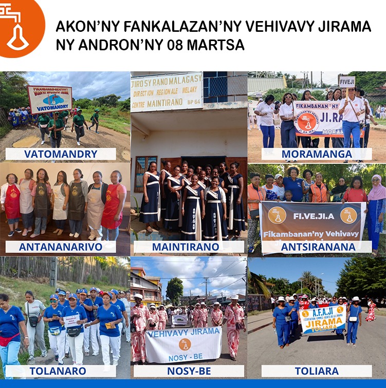 🌹8 martsa 2026🌹

Fintina an-tsary ny fankalazan'ny vehivavy JIRAMA ny andro iraisam-pirenena ho an'ny zon'ny vehivavy.