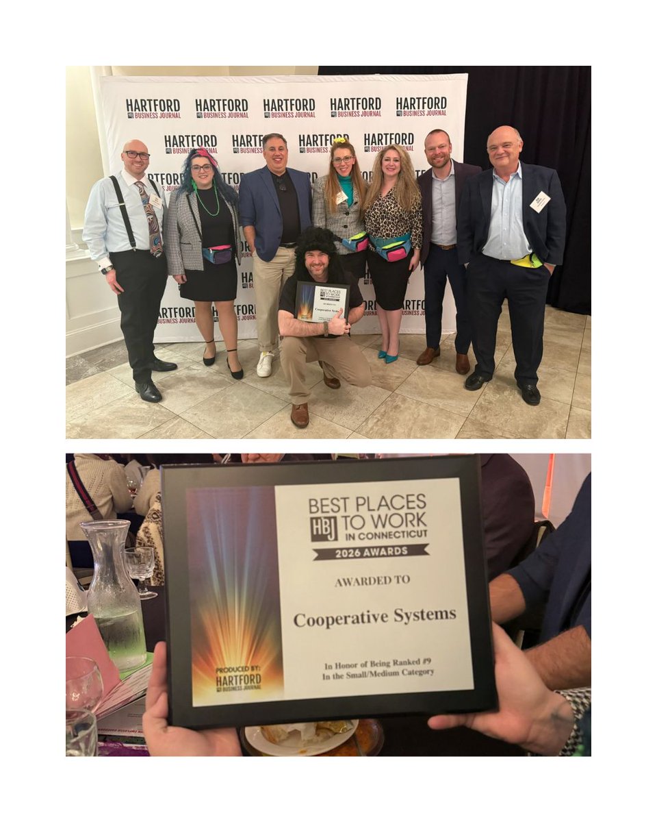 coopsys's tweet photo. Last week, our team received the Best Places to Work in Connecticut award for the 13th consecutive year. 

This recognition represents a workplace where people feel valued, supported, and inspired to bring their best selves to work year after year. 

Here’s to Team Coopsys!!! https://t.co/iGJrfC0AwL