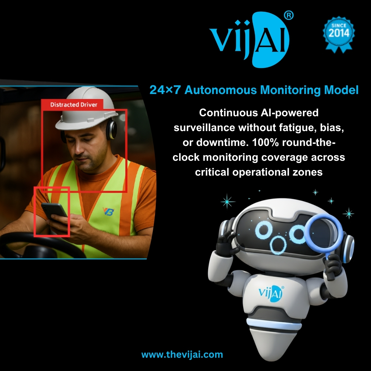 TheGroupVB's tweet photo. AI that detects unsafe behavior before it becomes an incident.
GESTEAI monitors workplaces in real time, identifies risky actions, and alerts safety teams instantly to prevent accidents.
https://t.co/kZgBIe8yF1
#VijAI #GESTEAI #WorkplaceSafety #AI #SmartManufacturing #VBGroup https://t.co/oDUbIEs6MD