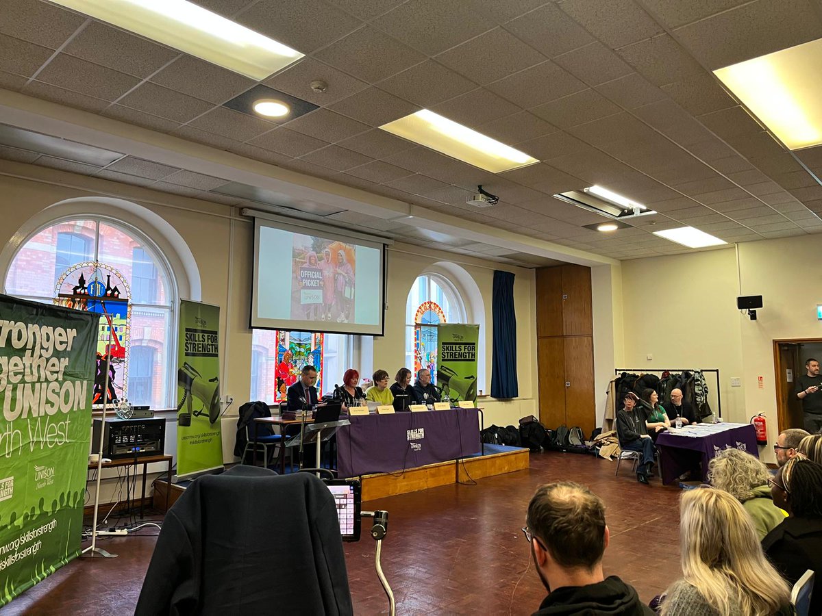 NorthWestUNISON's tweet photo. This weekend UNISON North West held our annual organising conference Skills for Strength⚡

Activists across the region listened to other experienced organisers, took part in workshops and developed skills that can be immediately taken back to strengthen power in workplaces ✊ https://t.co/fm1ZqHo11A