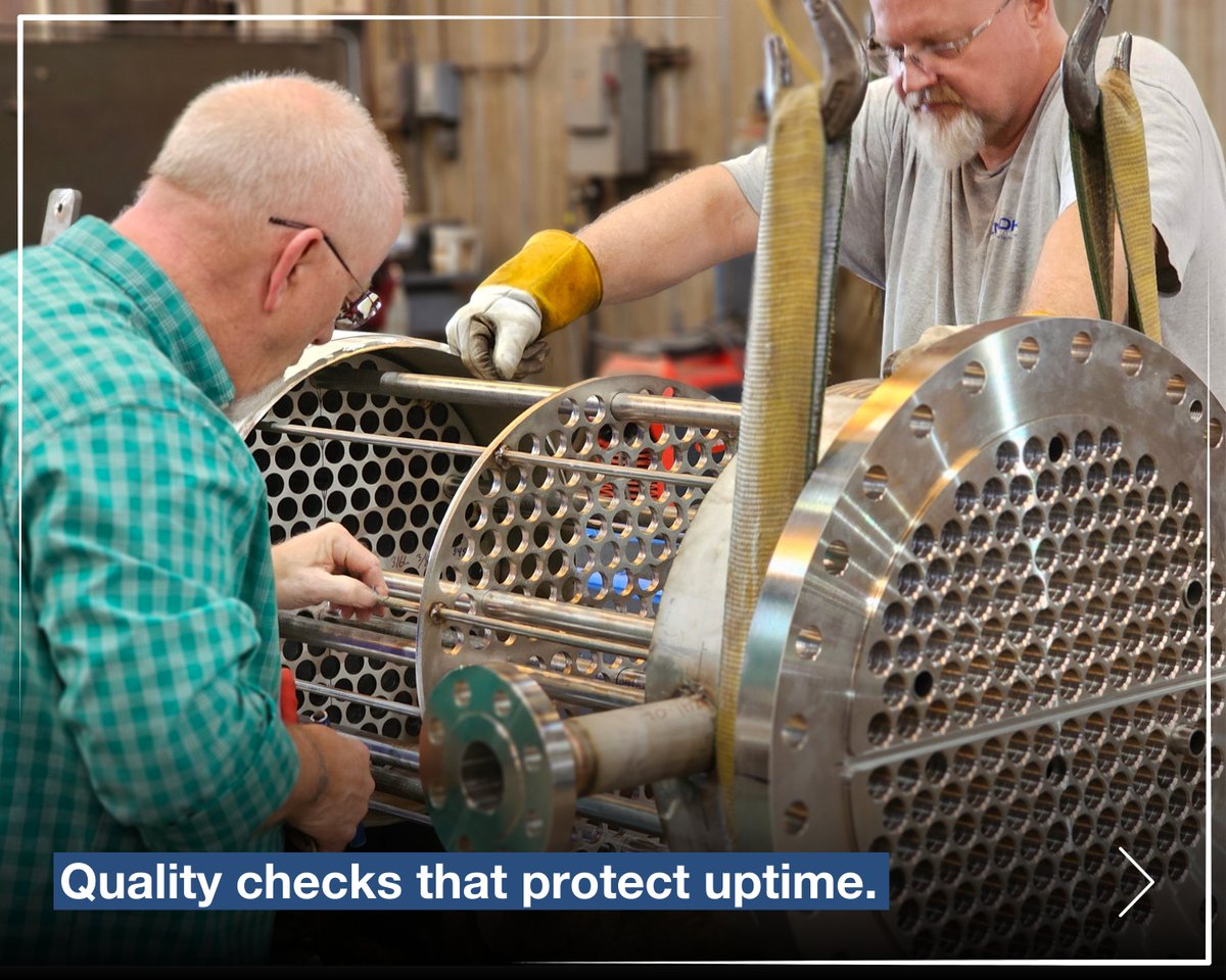 Bendeltanks's tweet image. Custom exchangers engineered to perform.
Built to spec (not a catalog), fabricated in-house, and quality-checked to help protect uptime.
Contact us: bendel.com

#HeatExchanger #ShellAndTube #CustomFabrication #ASME #ProcessEquipment