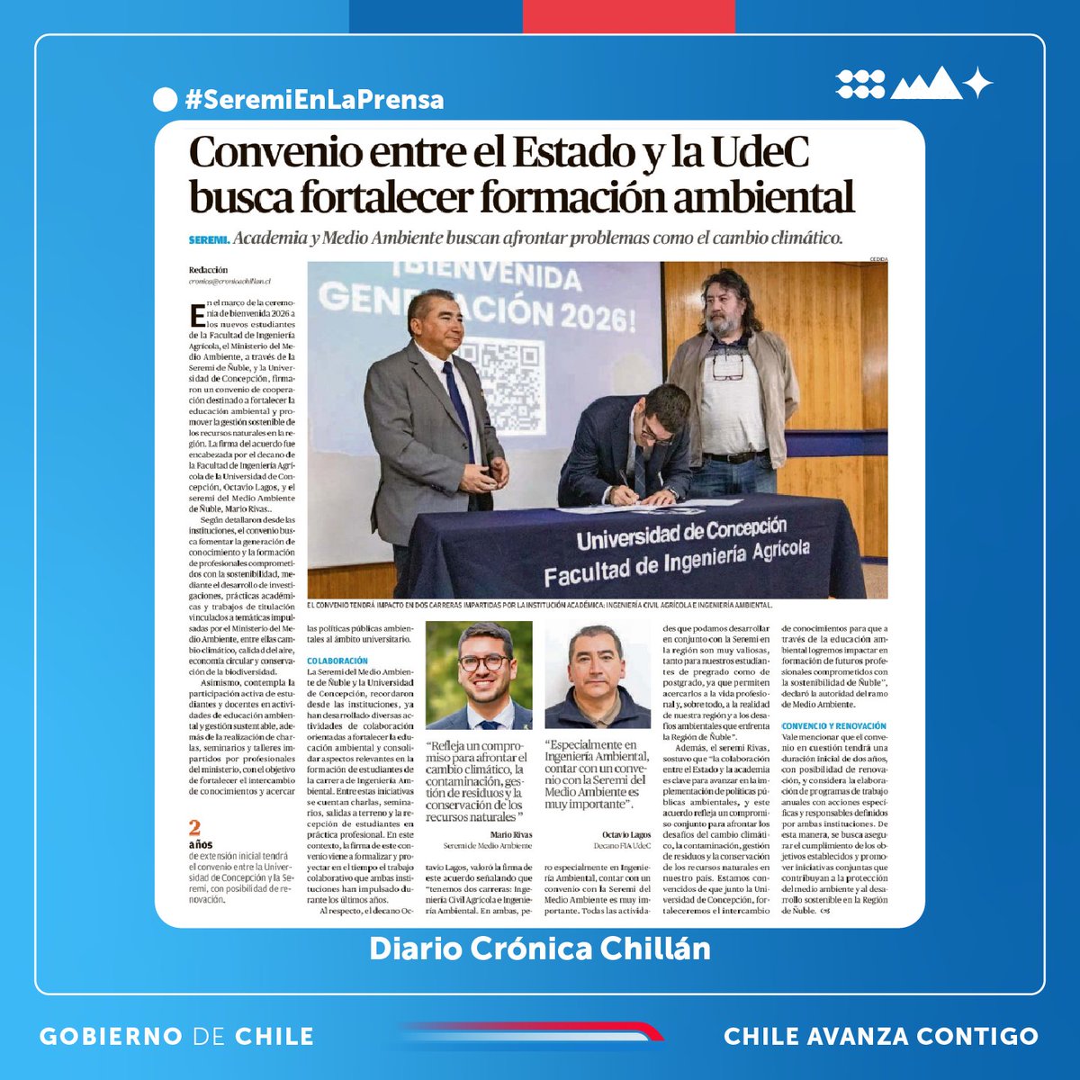 Seremi del Medio Ambiente Ñuble tweet media