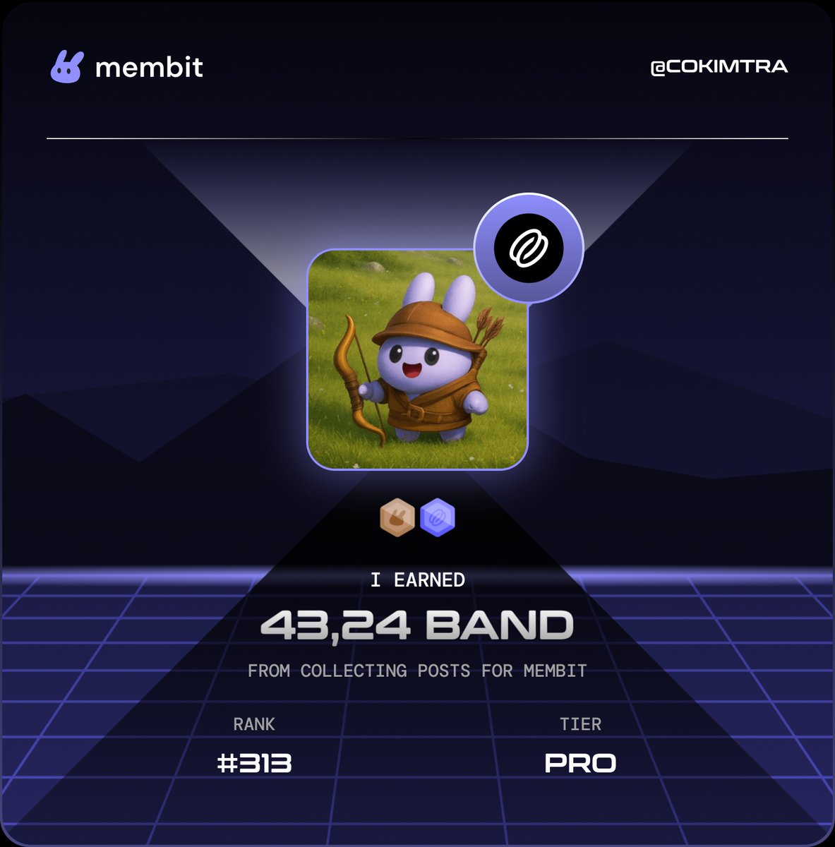 cokimtra's tweet photo. I just claimed 43,24 BAND from collecting posts for Membit! #Membit https://t.co/6kxrePyGwh