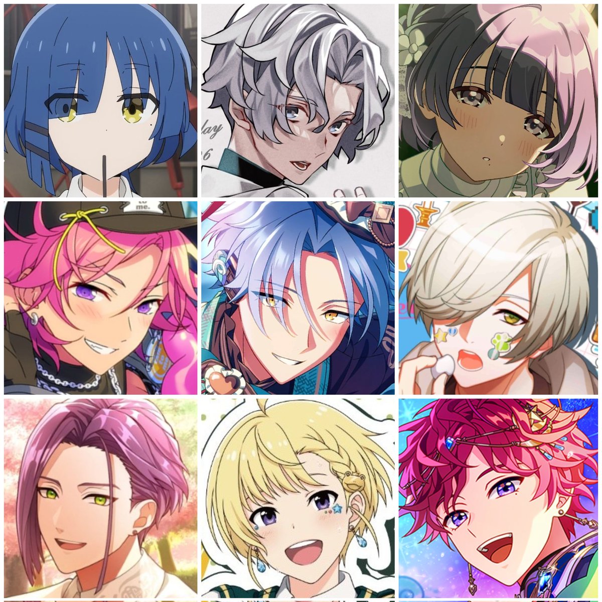 流行に乗って推し9選やったけど、何かパターンがあるのかないのか分からん......🤔🤔