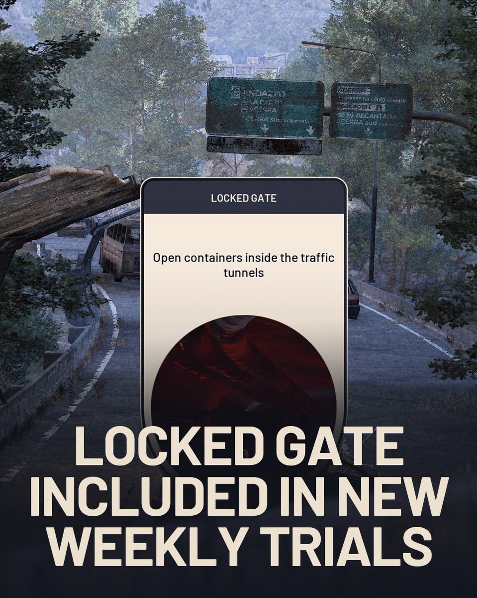 ThatARCGuy's tweet image. The weekly trials have updated and include having to open containers in the Locked Gate.

Have you ever been inside the Locked Gate on the Blue Gate? #Gates

Background image: @sc0nesandc0ffee