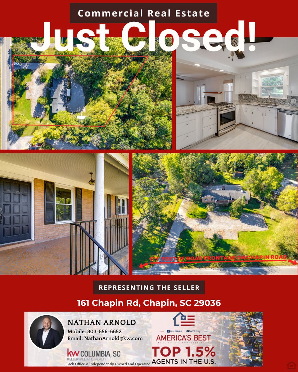 newhomenate's tweet photo. JUST CLOSED! 🏢🎉 Thrilled to represent my seller on the successful closing of this commercial property at 161 Chapin Rd. It’s always rewarding helping clients reach their goals and bringing a deal to the finish line. I’d love to help you make your next move with confidence! 🔑✨ https://t.co/g2SWSOHANl