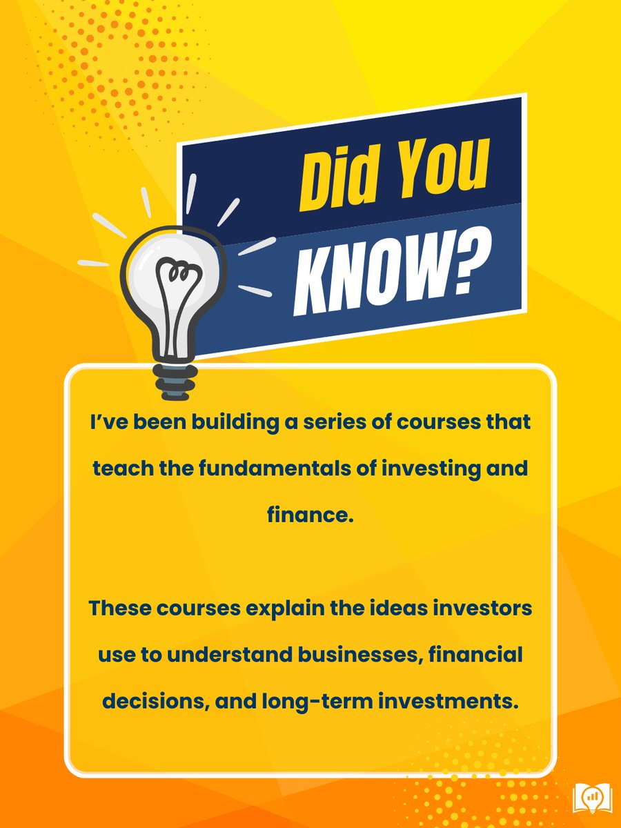 mtdepaola's tweet photo. I’ve been building a few courses at Fundamental Investing Institute focused on the fundamentals of investing:
• Understanding Financial Statements
• Money, Time &amp; Investment Value
• How to Value a Stock (Free Course)
Understanding the fundamentals makes everything else easier. https://t.co/Oa8hA3Xuda