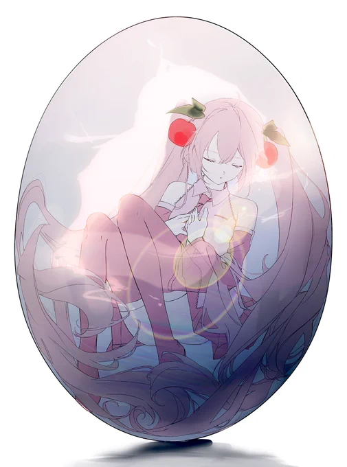去年のミク 春はもうちょっと先だね