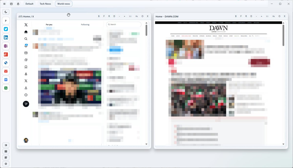 adeelyj's tweet photo. Vibe coded a personal dashboard for most visited web app and sites. 
A few less chrome tabs now :)

Electron and Chrome based https://t.co/DzbHa1ffrk