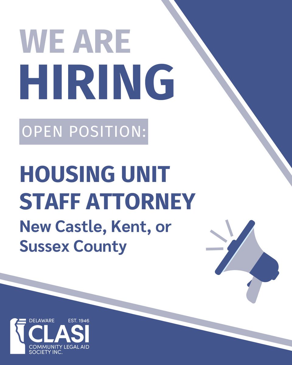 Community Legal Aid Society, Inc. (CLASI)-Delaware tweet media
