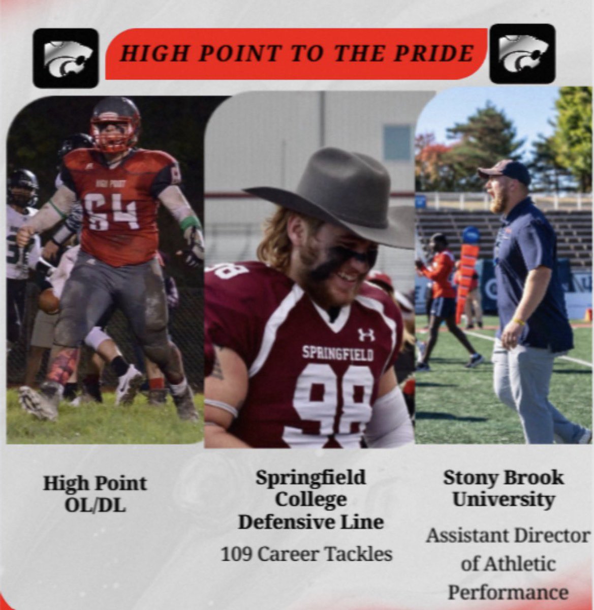 HPFBRecruiting's tweet photo. Wildcats Class of 2019: Joe Burke
109 Career Tackles; 3 Conference Championships and Playoff Appearances. Current Assistant Director of Athletic Performance at D1 (FCS) Stony Brook. @CoachDirt98 https://t.co/beDUx2PQnn