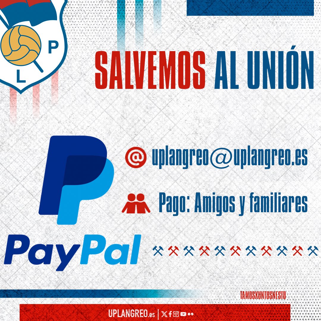 🚨 ¡𝗔𝗛𝗢𝗥𝗔 𝗣𝗨𝗘𝗗𝗘𝗦 𝗖𝗢𝗟𝗔𝗕𝗢𝗥𝗔𝗥 𝗖𝗢𝗡 𝗡𝗢𝗦𝗢𝗧𝗥𝗢𝗦 𝗔 𝗧𝗥𝗔𝗩𝗘́𝗦 𝗗𝗘 𝗣𝗔𝗬𝗣𝗔𝗟!

Si quieres realizar alguna donación a través de esta plataforma debes hacerlo al correo 𝘂𝗽𝗹𝗮𝗻𝗴𝗿𝗲𝗼@𝘂𝗽𝗹𝗮𝗻𝗴𝗿𝗲𝗼.𝗲𝘀 y en tipo de pago seleccionar: