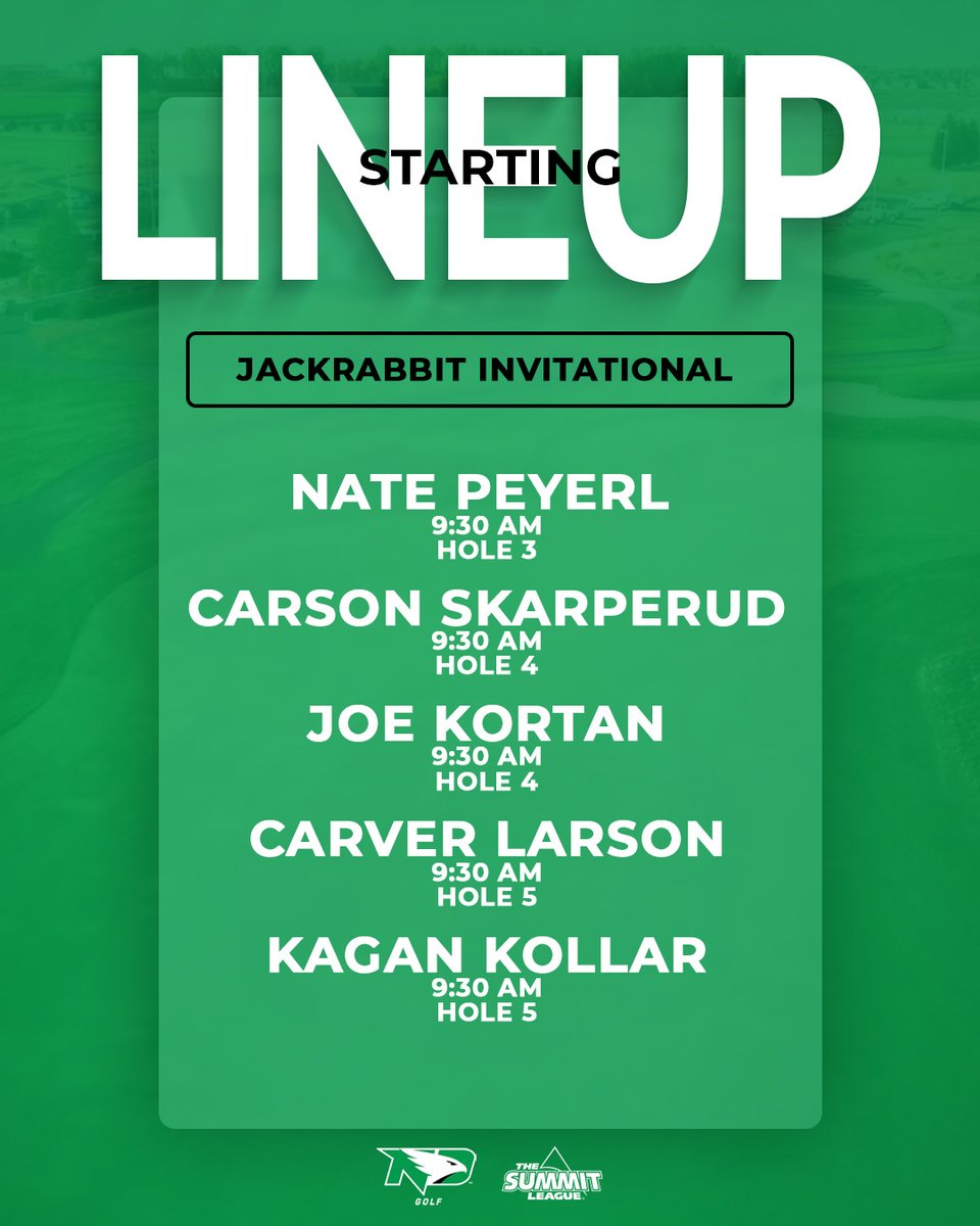 UND Men's Golf tweet media