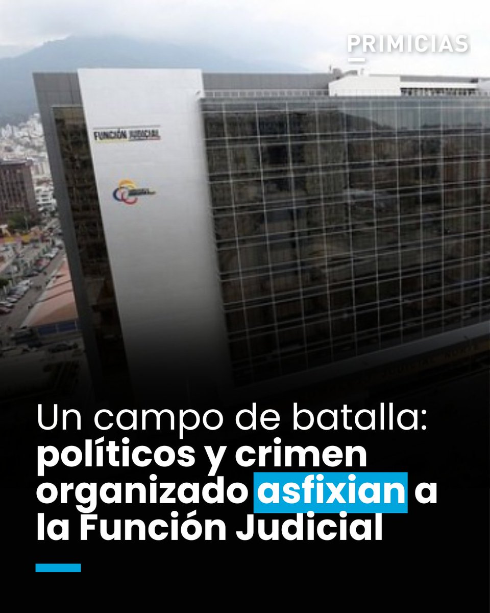 Primicias's tweet image. Un nuevo informe de la Fundación Ciudadanía y Desarrollo (FCD) advierte que la Función Judicial enfrenta una profunda crisis sistemática provocada por presiones políticas y la infiltración del narcotráfico.

prim.ec/Q4fp50YqV2T