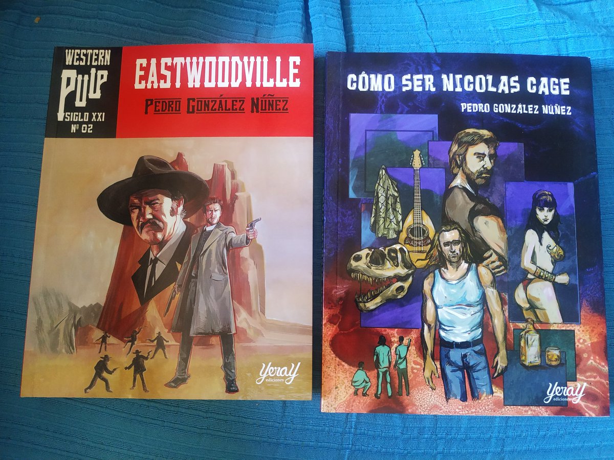 Pedropaginablog's tweet photo. No sé si sabéis que tengo dos maravillas publicadas con una de las editoriales más molonas del mundo, Yeray Ediciones.

Una Divina Comedia llena de humor socarrón y actores de Hollywood pasados de vueltas.

Una novela del oeste que te transportará a las pelis de los 50 y 60. https://t.co/wJqguTP9p8