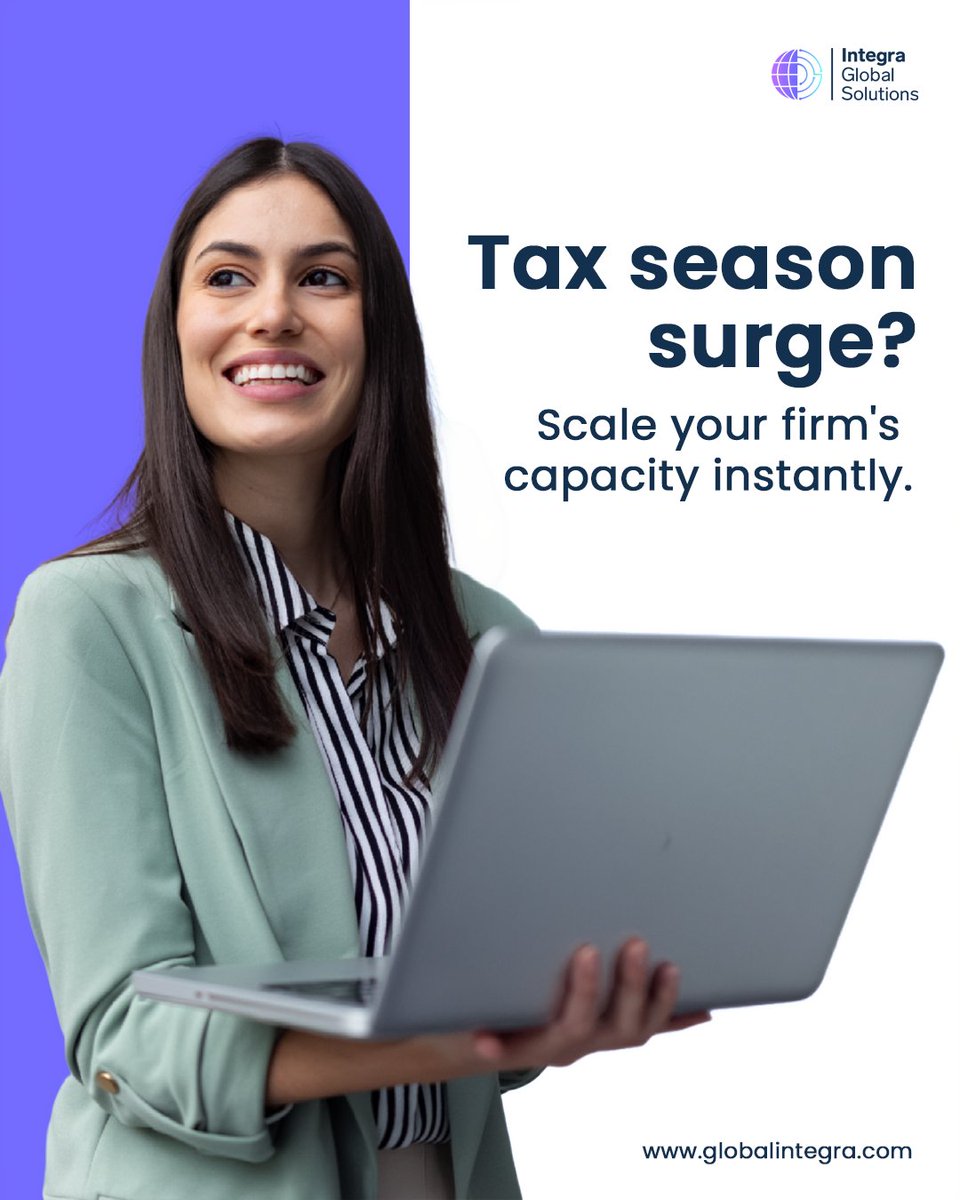 Tax season capacity crunch?

Integra’s tax outsourcing teams support accounting firms with 1040 &amp; corporate return prep — helping you meet deadlines without seasonal hiring.

Learn more:
globalintegra.com/services/tax-o…
,
.
#TaxOutsourcing #AccountingFirms #CPAfirm #IntegraGlobalSolutions