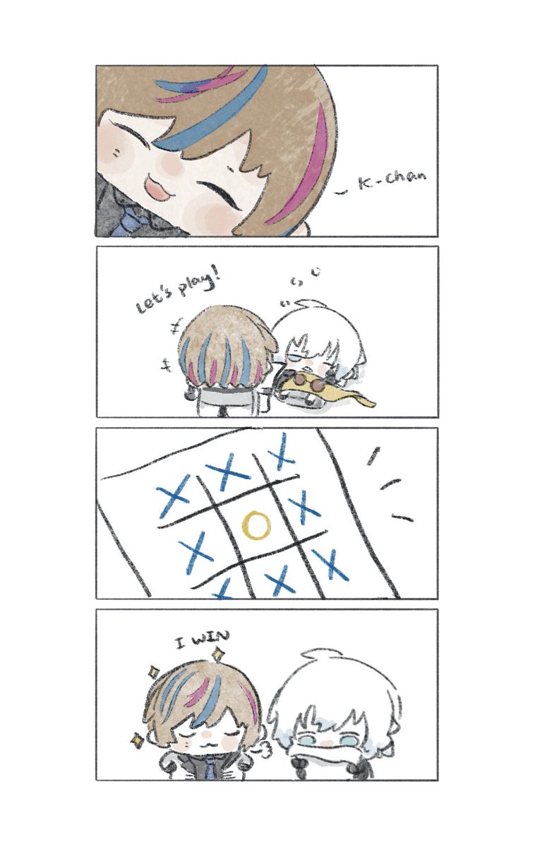 _kinooo0's tweet photo. tic-tac-toe #Seiblue #kaepix https://t.co/YT8s7afxuj