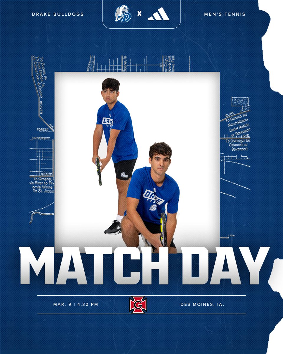 𝗠𝗔𝗧𝗖𝗛 𝗗𝗔𝗬.

🆚 <a href="/GC_MWtennis/">Grinnell M/W Tennis</a> 
⏰ 4:30 pm
​​📍 Des Moines, Iowa
🎥 shorturl.at/ZCgNS

#DSMHometownTeam