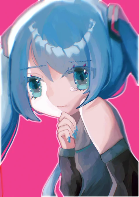 今までいろんなミクちゃん描いたけどぜんぶ好きよ #ミクの日