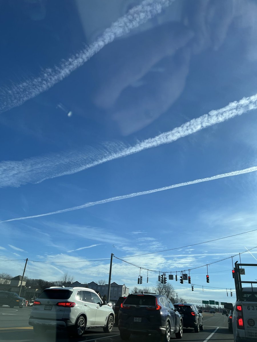 JordanaRose74's tweet photo. I’d say good morning but it’s not…they are active spraying us in Clifton Park, NY 9:23am 3/9/26 #stopsprayingus #Chemtrails @naomirwolf @RenzTom @HorwitzLawFirm https://t.co/oL8TQ41rQx