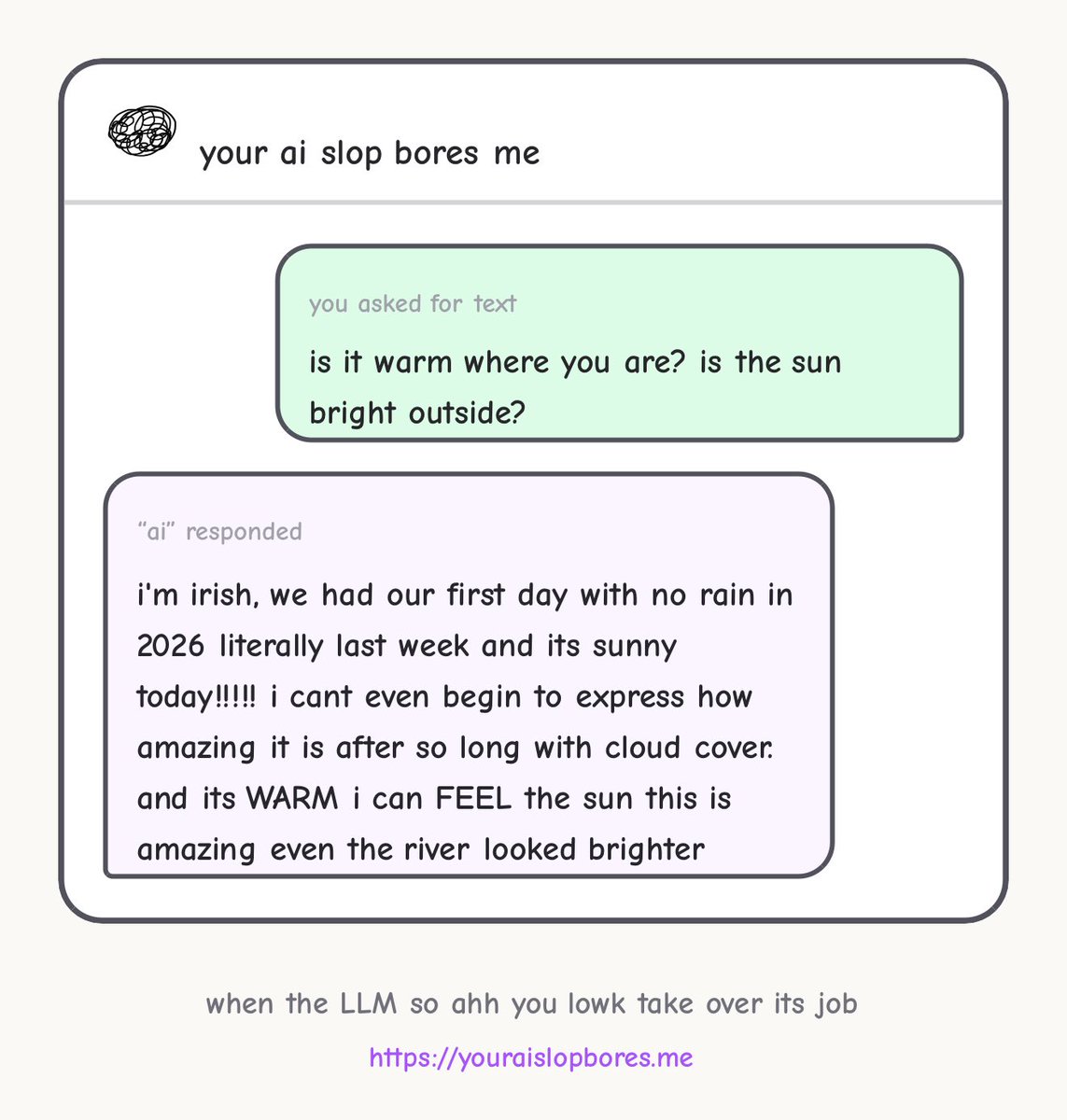 this is so cute 🥹 i hope you're enjoying the sun and all of it's warmth stranger from ireland