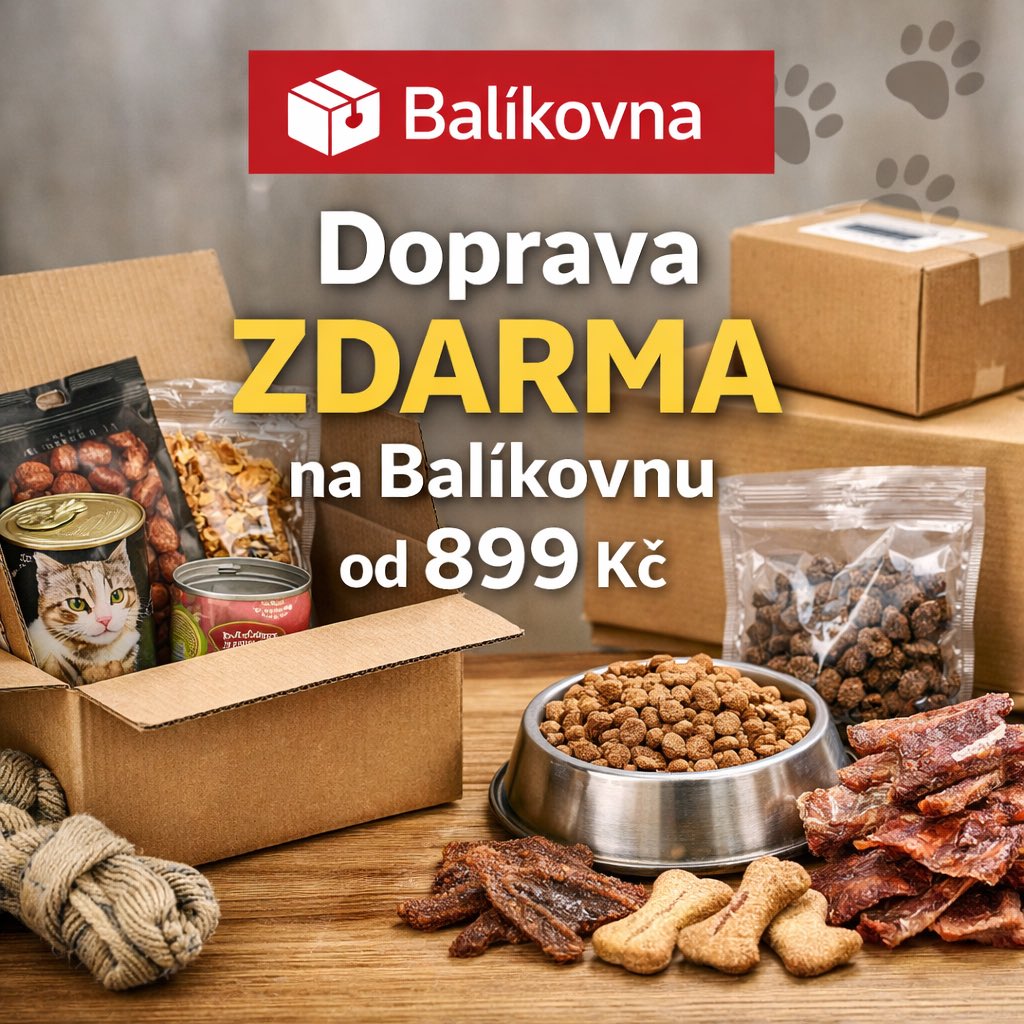 barflife's tweet photo. Doprava ZDARMA na balíkovnu! Objednej si až 15kg dobrot pro psa či kočku a cestu nech na nás!📦🚚 https://t.co/QNaOcQ6gwq #barf #barflife #dopravazdarma #balikovna #pamlskypropsy #konzervypropsy #maso https://t.co/xGu7VQ2fRI