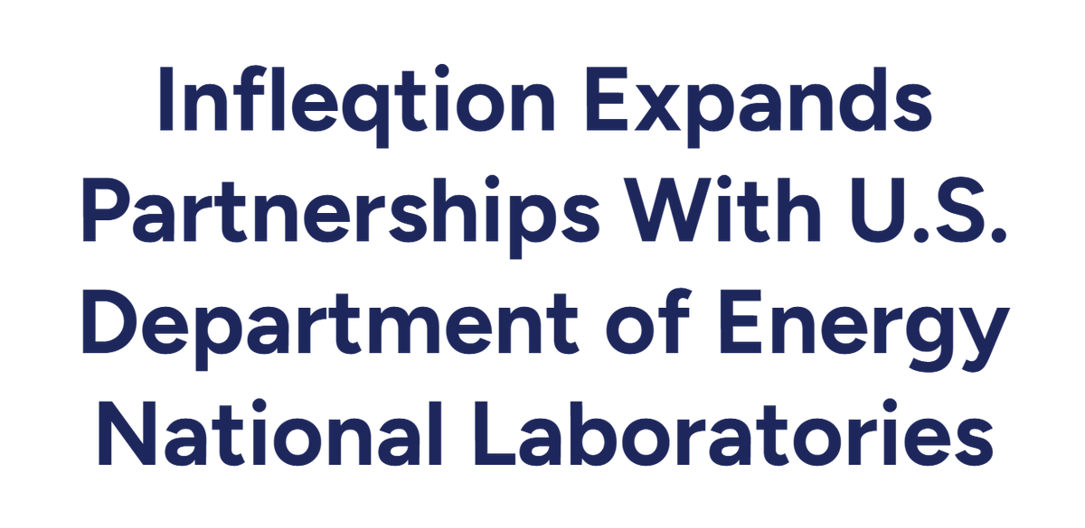 $INFQ: Infleqtion announced an expansion of its work with several U.S. Department of Energy national laboratories.

Under the agreements, Infleqtion is continuing its longstanding collaborations with Sandia National Laboratories and Lawrence Berkeley National Laboratory, while