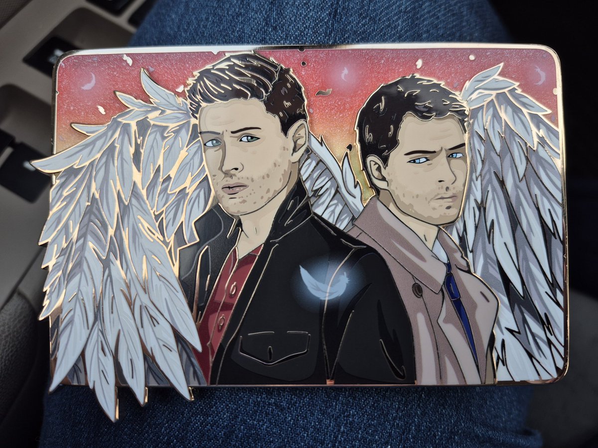 FuryOfTheAngels's tweet image. Finally got my Kickstarter pins from KingHibiyaArt
#Supernatural #Pins #Destiel