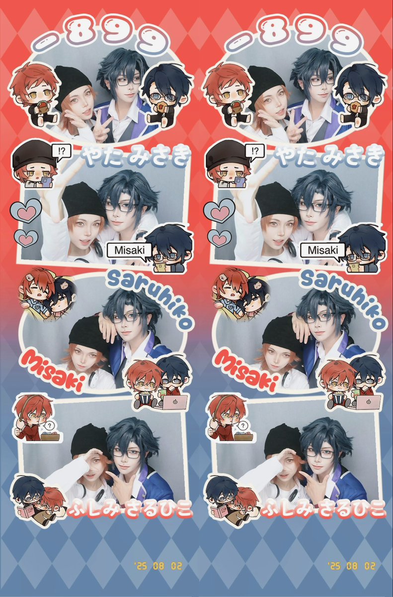 cloud1ii's tweet photo. 去年生日拍的两版大头贴 https://t.co/Dk0Nh1tq2a