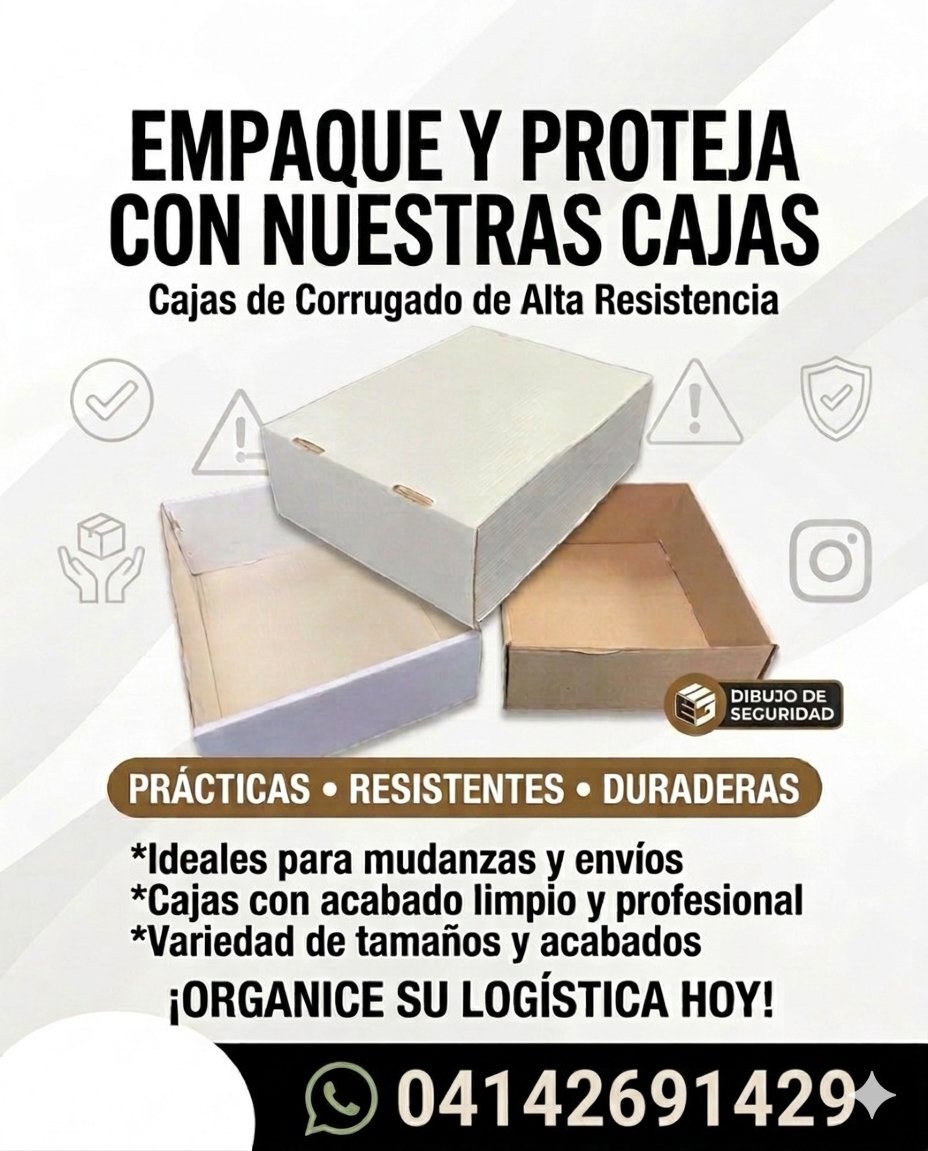 antonio75's tweet photo. ¡No más cajas rotas a mitad de camino! 🛑 Nuestras cajas de corrugado de alta resistencia son el aliado que tu logística necesita. Disponibles ya!!.. Escríbenos al WhatsApp: 04142691429." https://t.co/vvc5UU5B3M