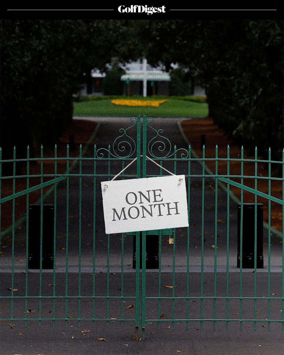 GolfDigest's tweet photo. Round one of the 2026 Masters is a month away. https://t.co/YvBylkEwNq