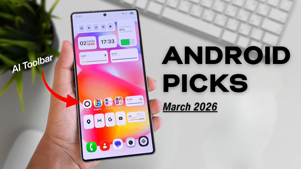 Techtab_MN's tweet photo. Top 10 best Android apps for March 2026 👇
https://t.co/Yu21LvXjC9

#BestAndroidApps #AndroidApps2026 #MustHaveAndroidApps https://t.co/zHFLCTKraj