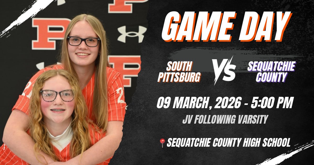 SoPitt_Softball's tweet photo. 📆 Monday, March 9
🆚 Sequatchie Co.
📍Sequatchie Co. High School
⏰ 5:00 central https://t.co/pjZaocmKzf