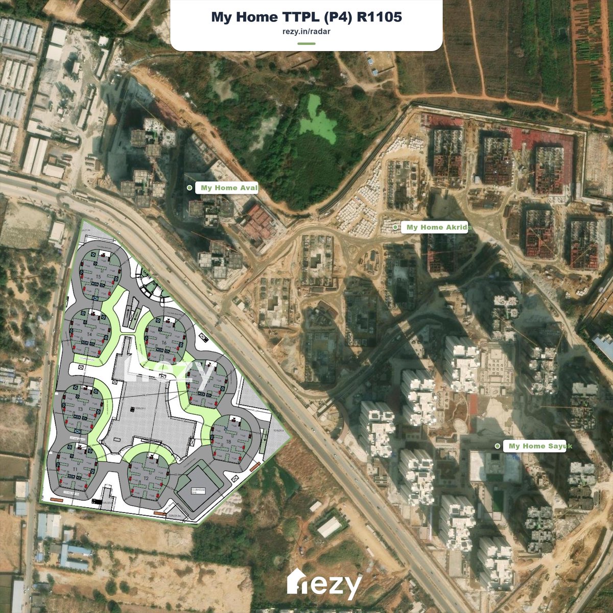 rezy_in's tweet photo. My Home Group has filed preliminary approvals for a high-rise residential proposal in Tellapur, as Phase 4 of Tellapur Technocity.
The project will feature 2, 2.5 & 3BHK apartments, with sizes between 1399 & 2465 sq ft.
#rezy #HyderabadRealEstate 🏘️ https://t.co/l0hGk6MKFs